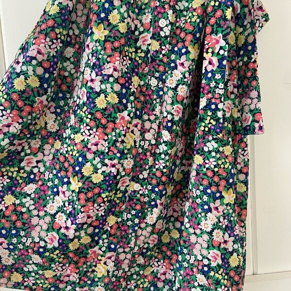 NWT Tommy Hilfiger Floral Sleeveless Button Down Cotton Mini Dress Sz 6 Petite - Picture 4 of 11